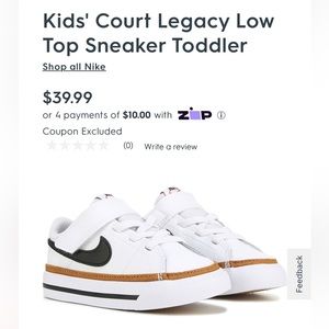Kids' Court Legacy Low Top Sneaker Toddler